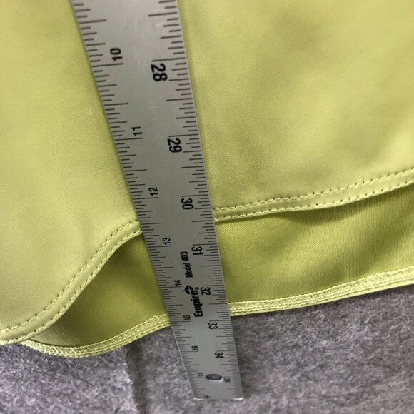 Asos Faux Leather Oversized Shirt Jacket Womens 4 (S) Lime Green Shacket - Picture 9 of 9